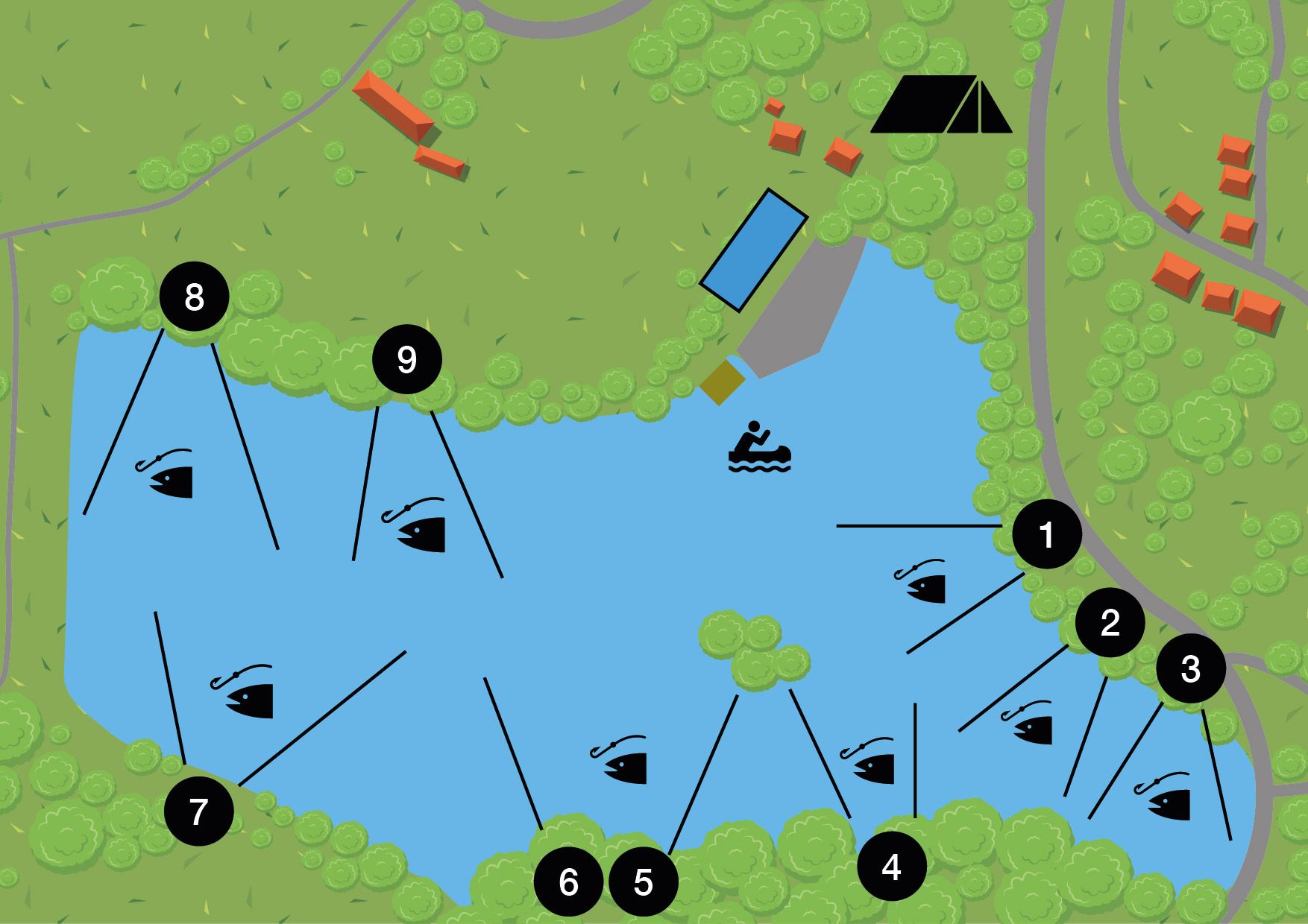 structure du lac de Pellesac