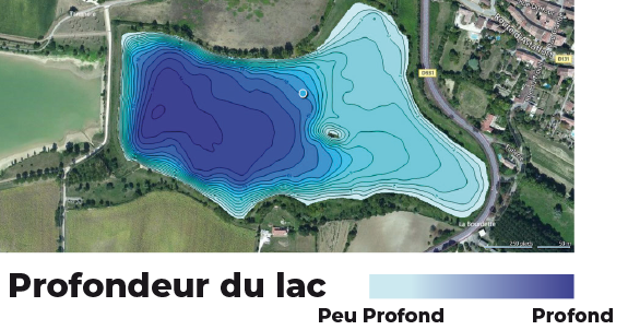 structure du lac de Pellesac