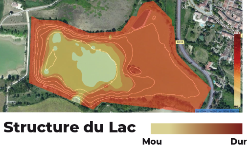structure du lac de Pellesac